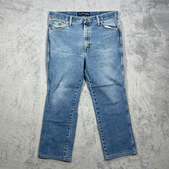 Wrangler Other - Wrangler George Strait Jeans Mens 35(34)x30(26) Blue Cowboy Cut Denim 936GSHD